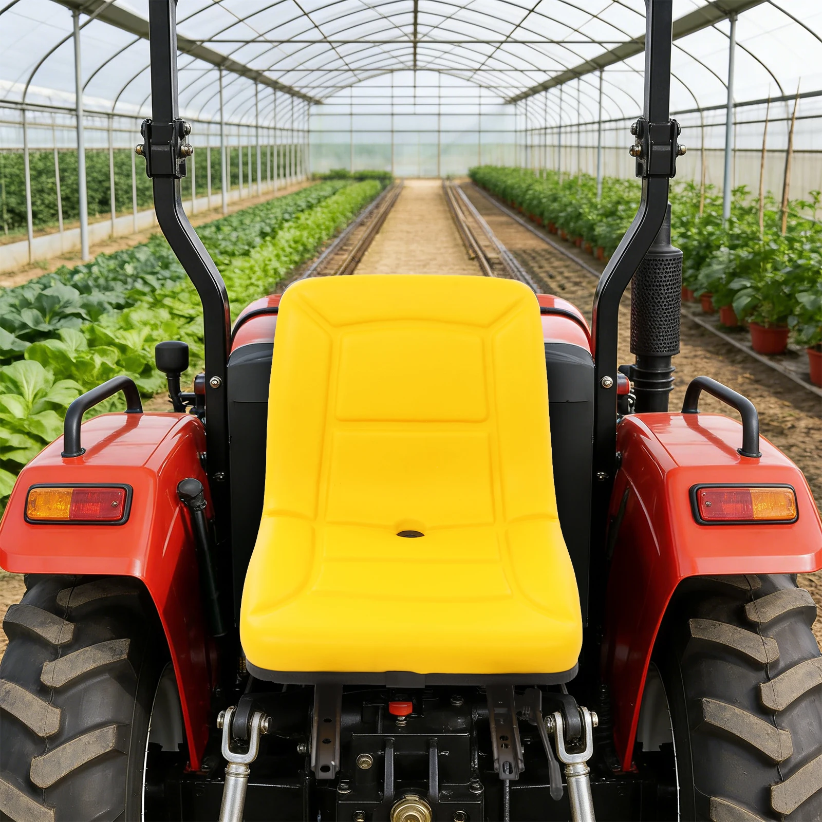 

Ergonomic Agricultural Machinery Seat, 70Mm High Elastic Foam Cushion Breathable Groove Design For Long Time Working
