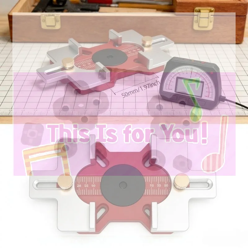 【MA】Woodworking 2-in-1 Slotted Invisible Fastener Slotting Bracket Mortising Jig Trimmer Router Tool Fastening Bracket