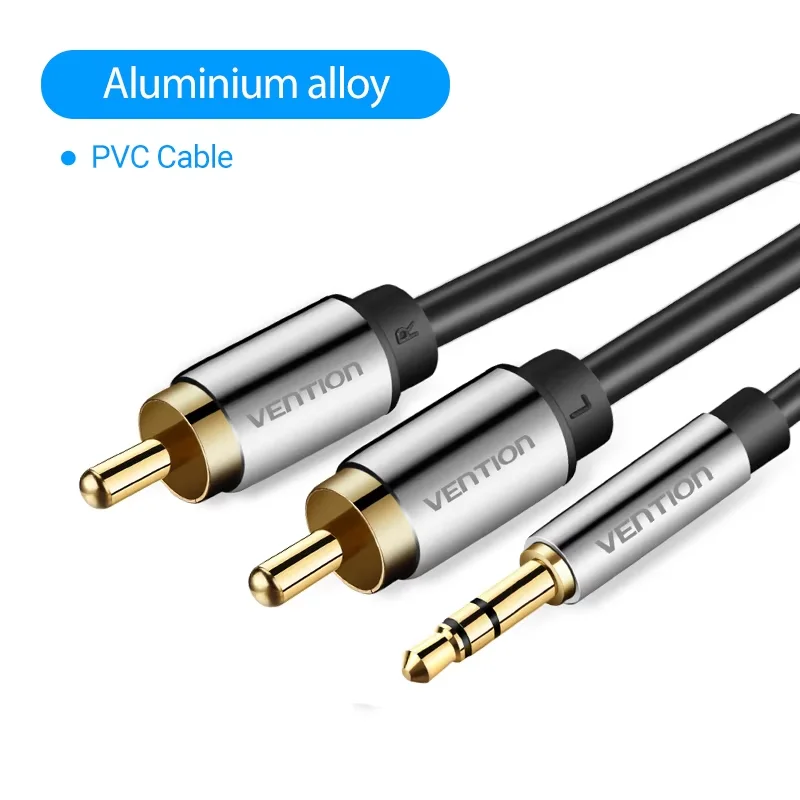 Ventie 3.5mm naar 2RCA RCA Kabel Splitter RCA Jack 3.5 Kabel RCA Audio Kabel voor Smartphone Versterker Home Theater AUX Kabel RCA