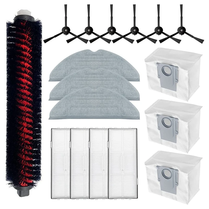 

Roller Side Brush Mop Filter Dust Bags Replacement Parts Accessories For Roborock S8 S8+ S8 Pro Ultra G20 Vacuum Cleaner