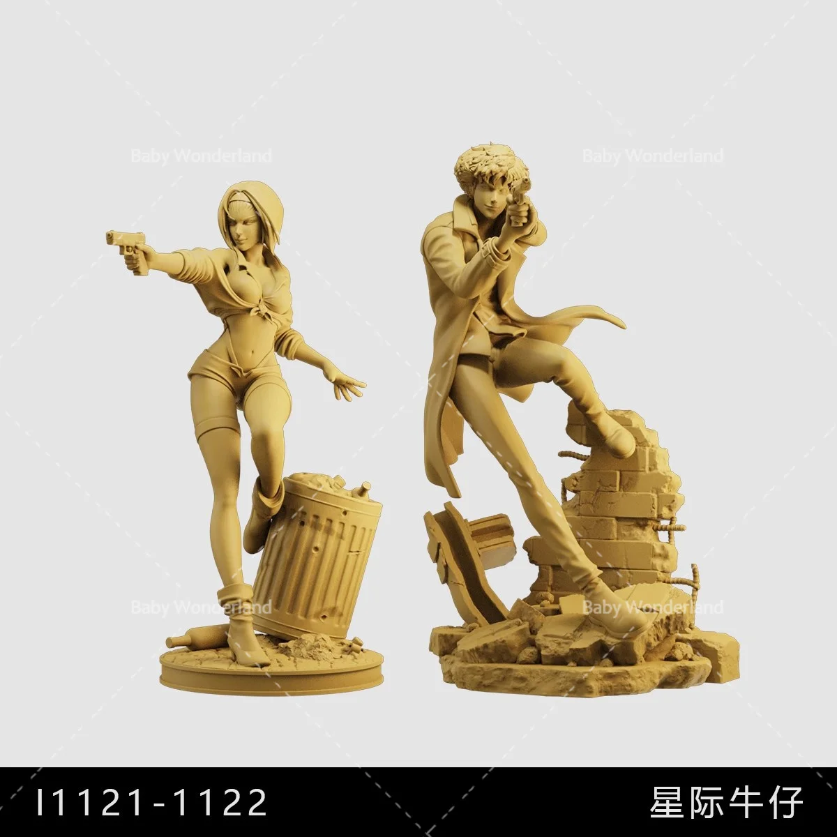 In Stock Unpainted Miniatures 1/64 1/43 1/35 Figure Men And Women Engage In Intense Gunfights Dolls Model Creative Scene Prop