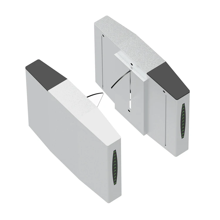HCW Access Control Turnstile Flap Pedestrian Entrance Management With QR Code For School & Office Building