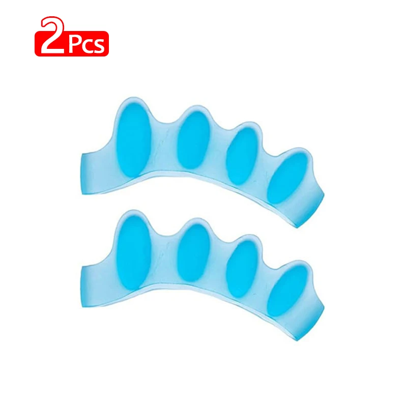 Toe Corrector, Five-hole Toe Splitter, Foot Care Silicone Thumb Overextension Corrector