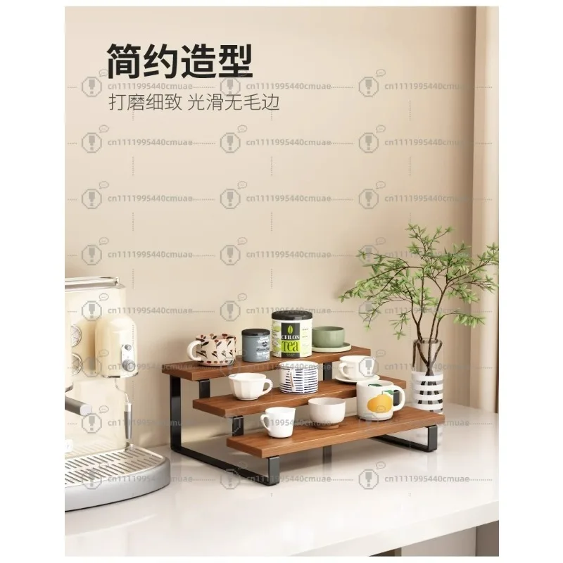 mug storage rack, tabletop water cup rack, dining table bar, multi-layer tea cup holder, stepped cup holder
