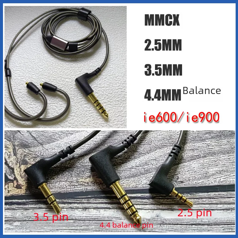 Upgraded Mmcx Connector Balance Cable Senheie600 Earphones Line Ie900 Earphones Line Rohs Certified Audio Video Cables