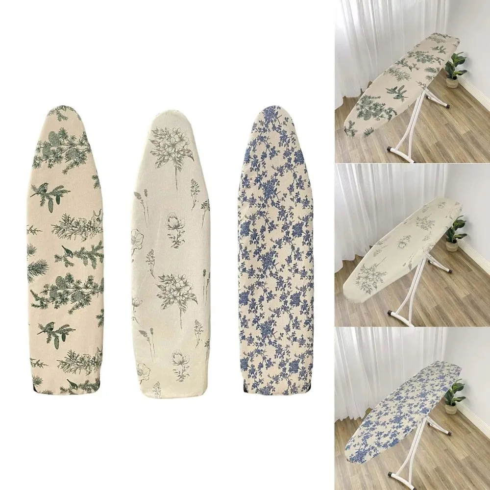 

140*50 см ткань для гладильной доски, затягивающийся шнурок, устойчивый к пятнам защитный чехол для гладильной доски с эластичным краем, можно стирать