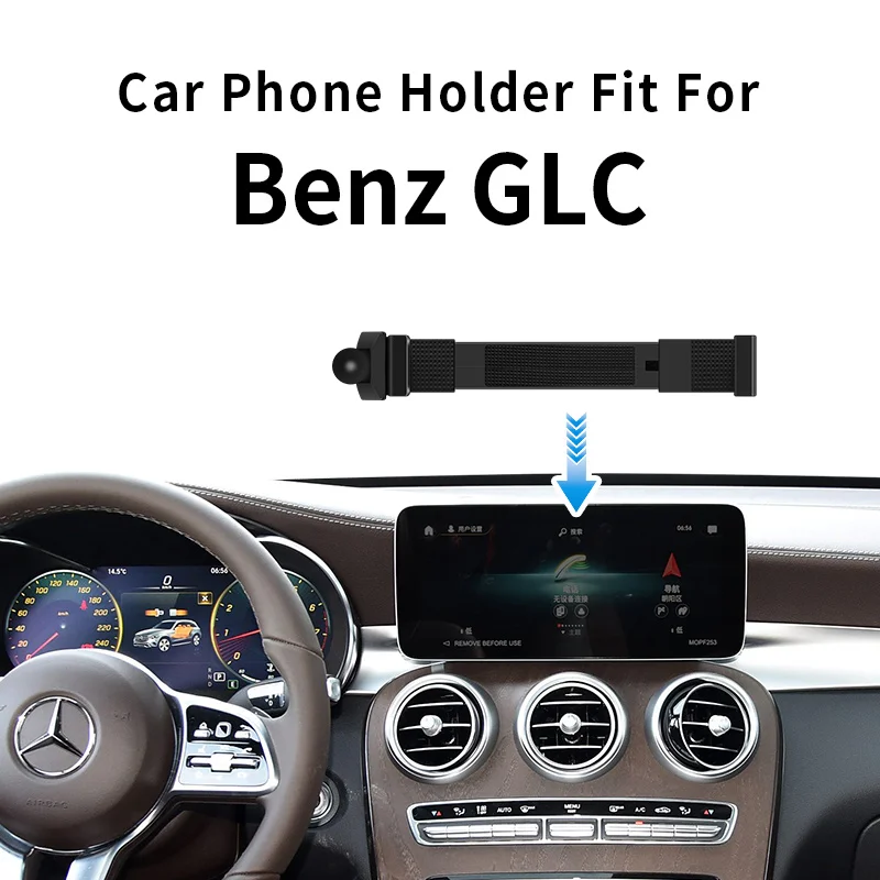 Specifically For Mercedes-benz GLC/GLC Coupe 2016-2022 8/8.4/10.25 inch Screen Features with Aluminum Alloy Base Phone Mount