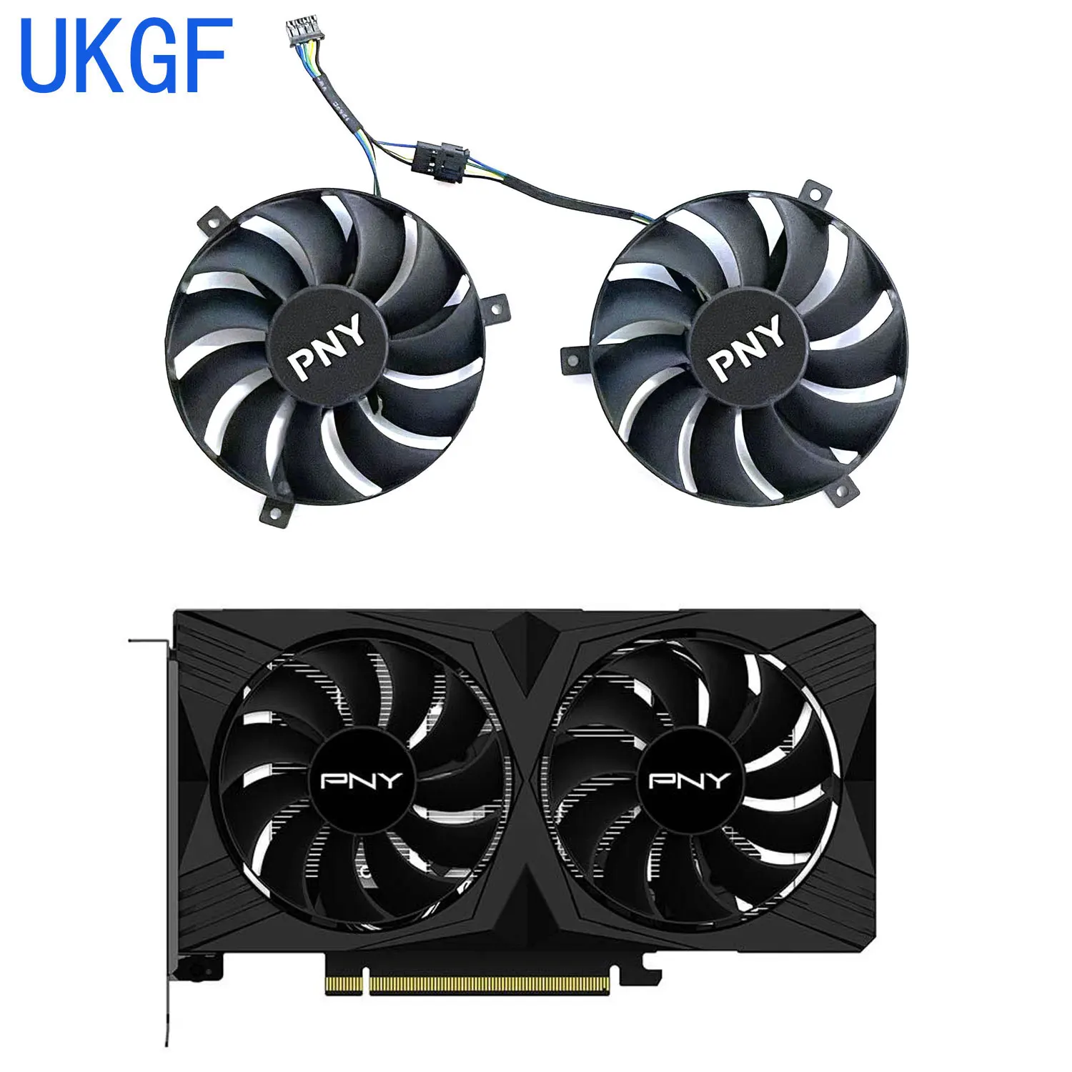 

New 85MM 4PN CF9015H2S DC 12V 0.4A RTX4060 GPU Fan for PNY RTX 4060 8GB Gaming VERTO Controller Performance Edition