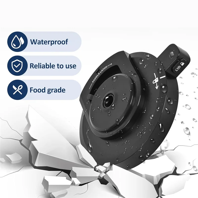 

BAAN-Outer Bowl Lid With Sealing Ring For Ninja NC299AMZ/NC300/NC301/CN305A Series Ice Cream Maker Replace Cream Bowl Lid