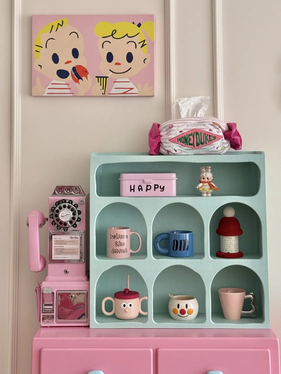 

Dopamine Cup Rack Storage Display Rack Dopamine Home Desktop Shelf Ins Wind Wall Multi-layer Cabinet