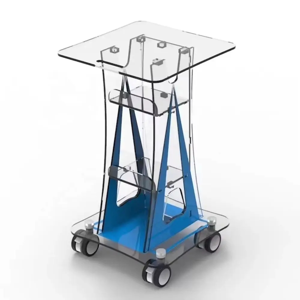 

4 Tier Beauty Salon Trolleys Trolley Cart For Beauty Machine 40cm
