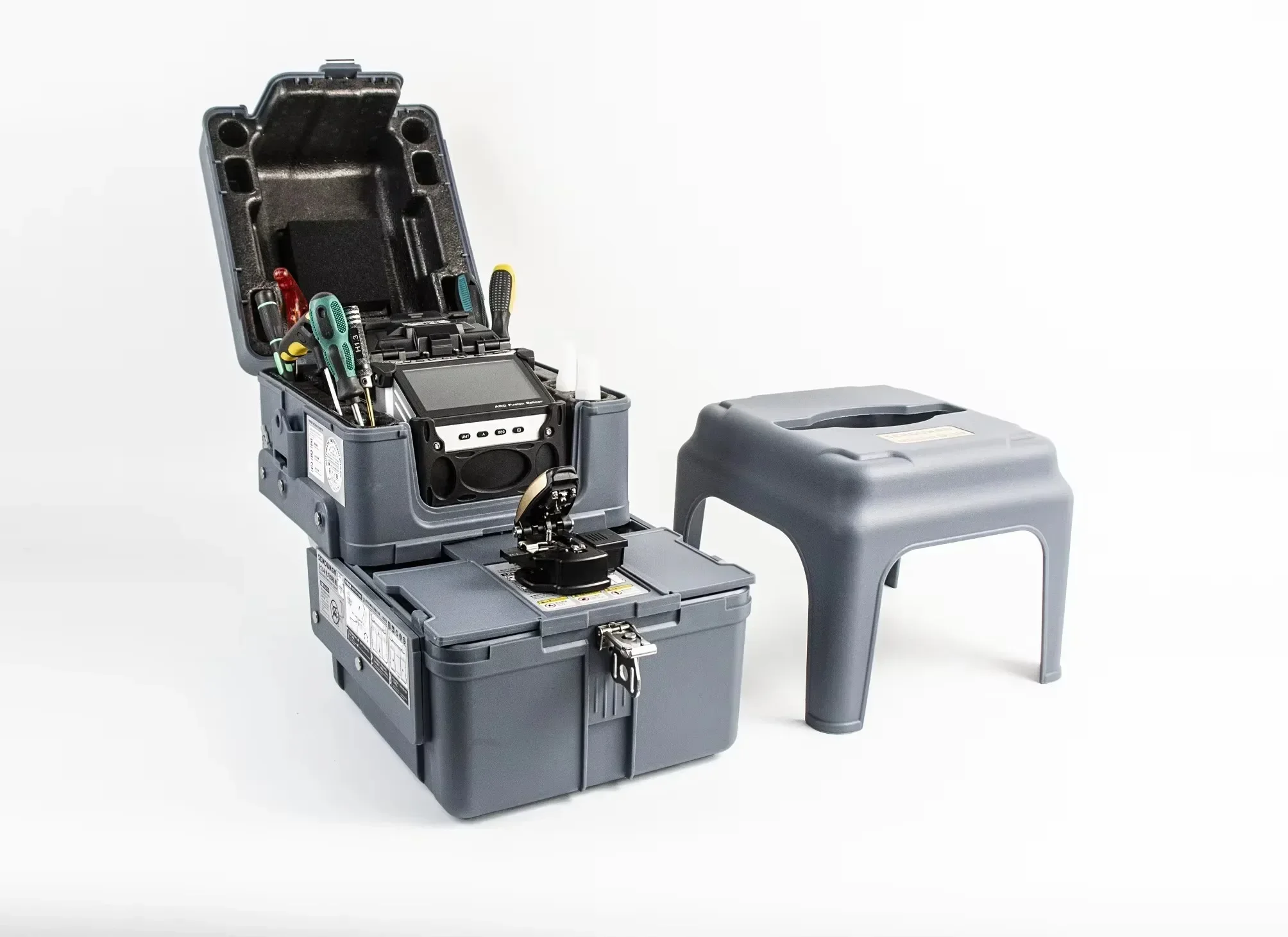 factory price 5S fusion splicer machine 6 Motors ARC splicing machine with VFL Power meter touch colors screen