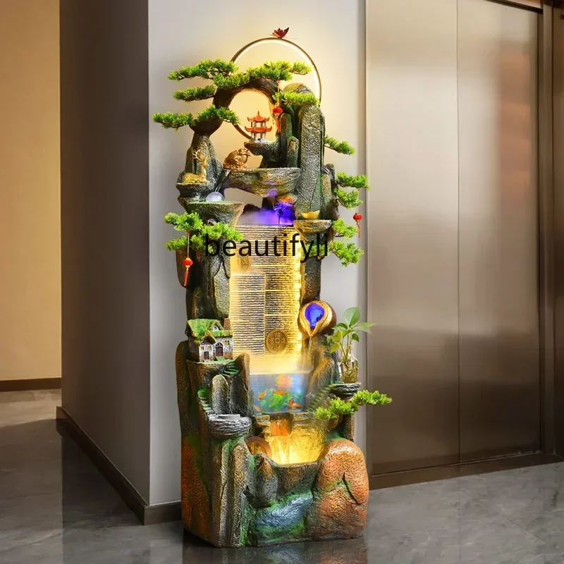 

ss7486 ss 7486 ssLucky rockery flowing water fountain circulation office landscape decoration fish tank floor-standing ornaments