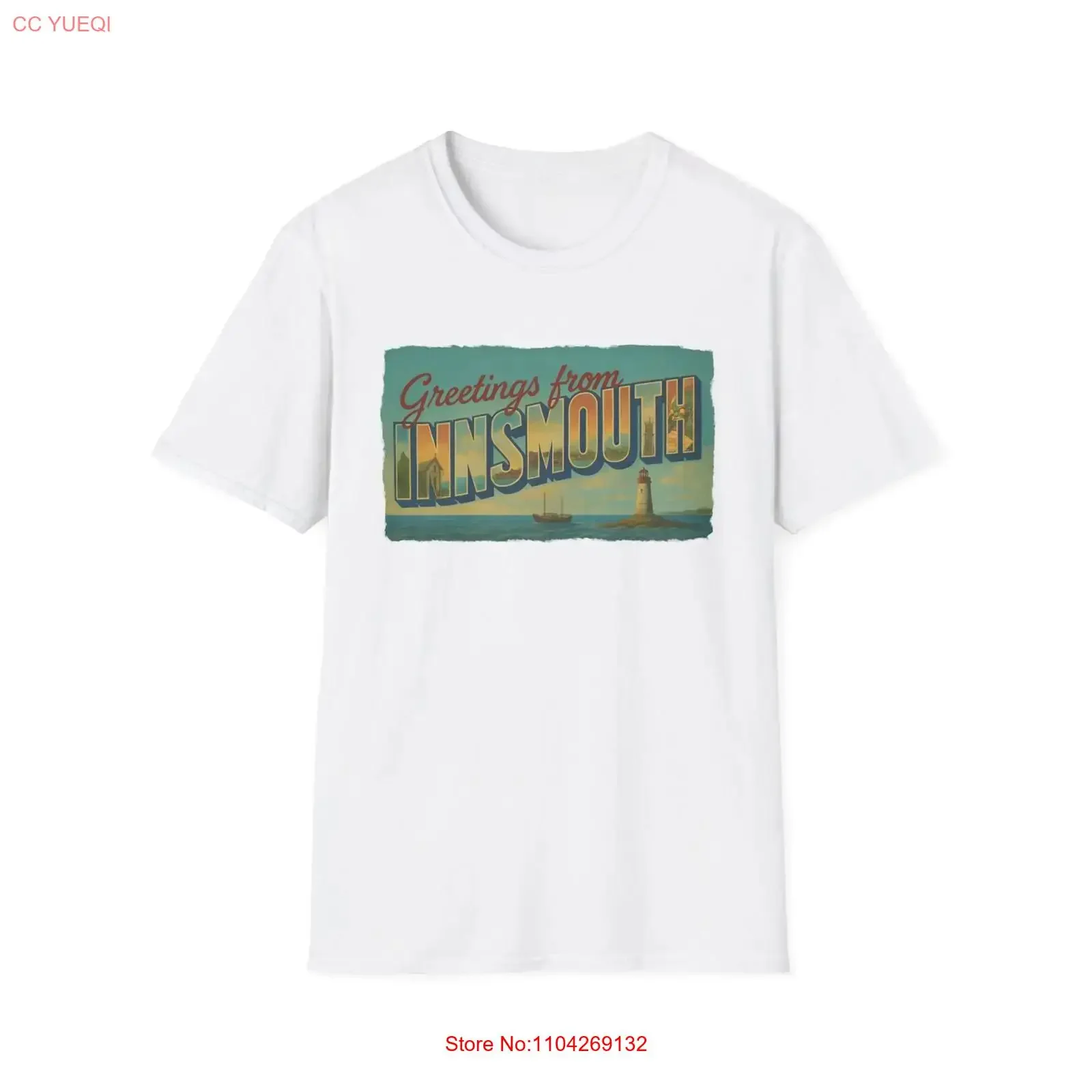 Innsmouth Souvenier Cthulhu Mythos T Shirt vintage Washed Slightly Soft Stretched fashion Comfortable Stylish Unisex Versatile