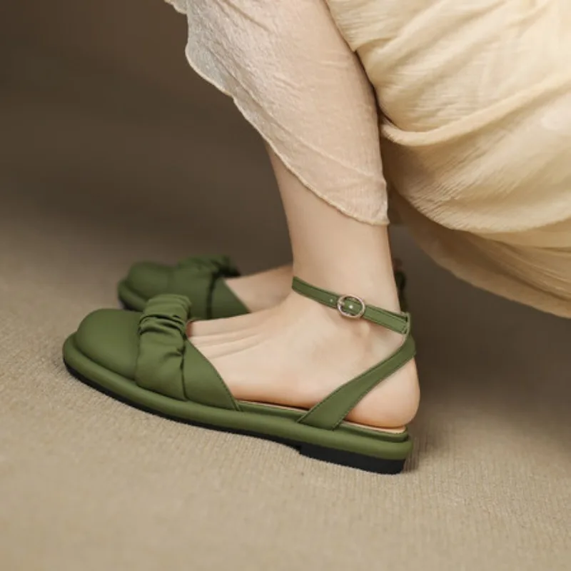 Blokhakken voor dames Pumps Schoenen Sandalen Dames Ronde neus Basketbalplatform 2025, Dikke casual Afrikaanse bandjes Merkboog Spr