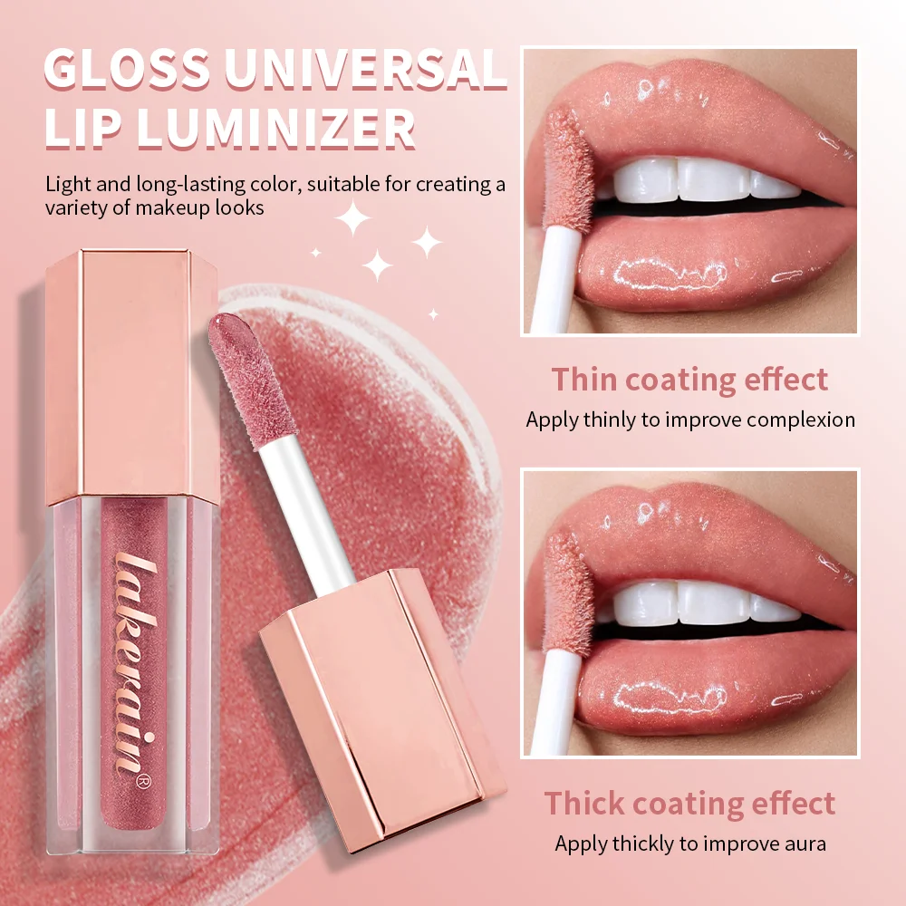 Brillo de labios Universal, luminizador de labios hidratante, ligero y brillante brillo de labios, brillo de lápiz labial líquido duradero, regula la piel del labio, 8 colores