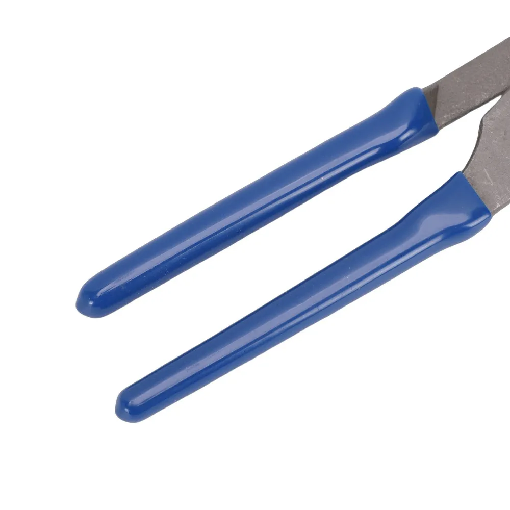 9 Inch Oil Filter Wrench Large Opening Arc Jaws Toothed Jaws Adjustable Oil Filter Pliers Blue Anti-slip Handle Adjustable