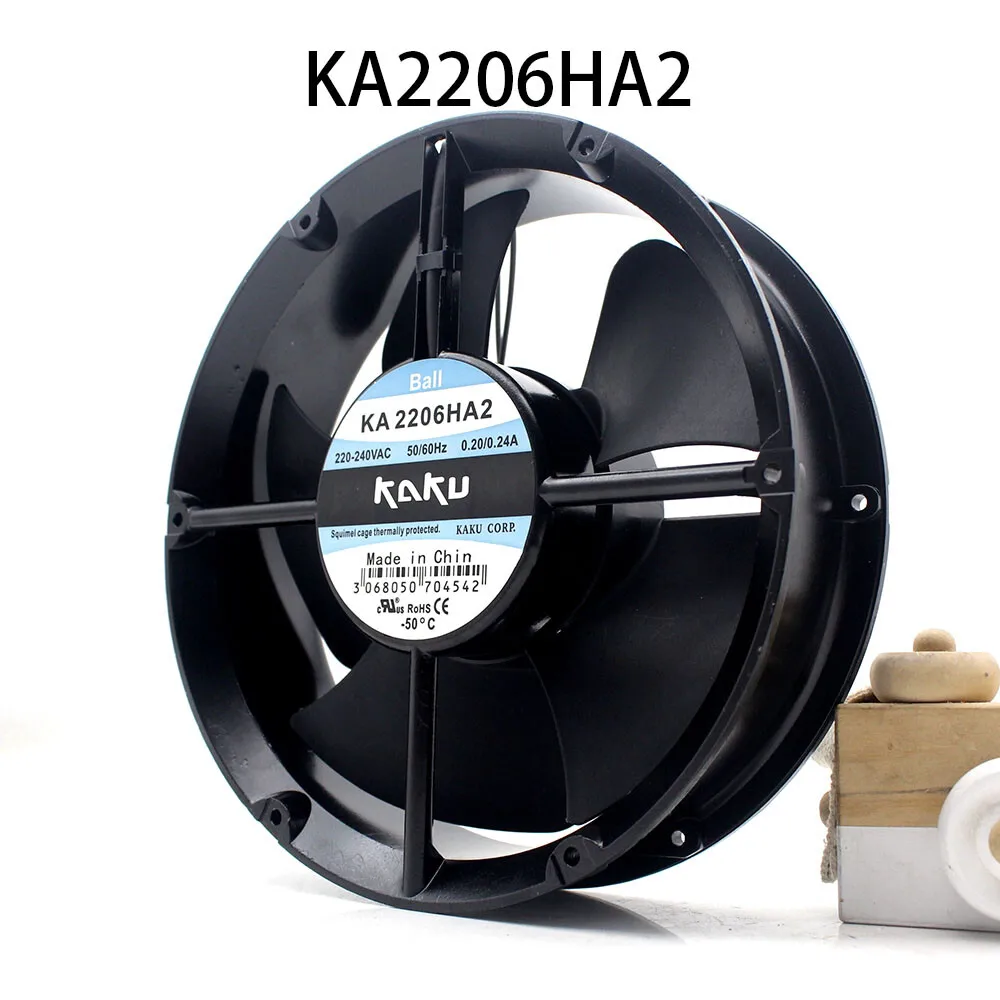 

Охлаждающий вентилятор для шкафа с высоким воздушным потоком KAKU AC 220/240 В 0,18/0. 25А 222*60 мм KA2206HA2-