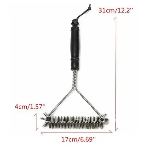 Grill BBQ Tool Brush Clean Accessories Barbecue Wire Bristles Oil-free Cleaning Brushes with Handle Bbq Accessorie Weber Tools