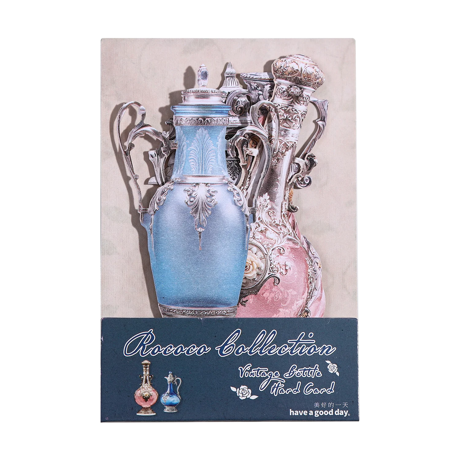 Rococo Collection Series Vintage Butterfly Flower Bottle Landscape Sticker Creative DIY Journal Material Collage Stationery