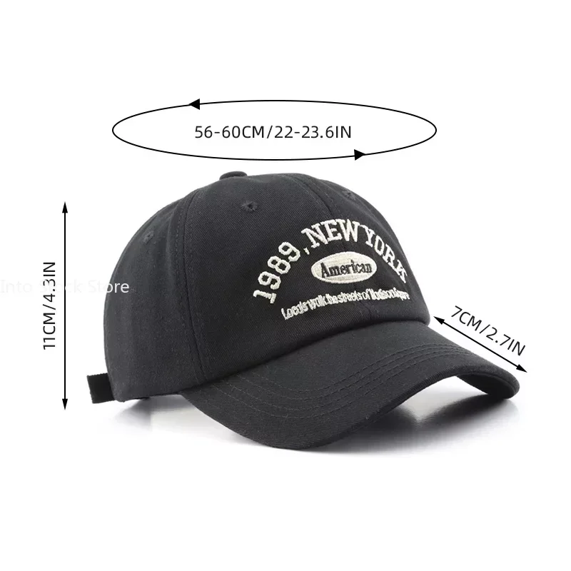 Retro Letter Embroidery Baseball Hats Unisex Men Women Washed Cotton Snapback Caps Outdoor Sports Dad Hat Hip Hop Cap Gorras