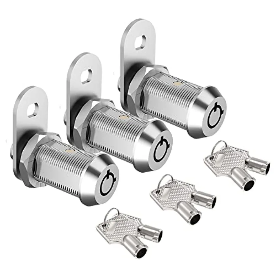 

Cabinet Locks with Keys, -/8" Tubular Cam Locks keyed Alike, RV Lock for Storage Door Cabets Drawer Mail Box Tool Box Lock, Zc