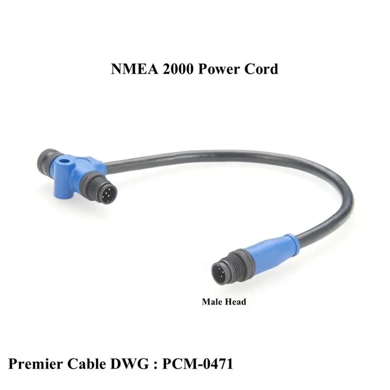 N2k Marine T-Connector NMEA 2000 Cable IP67 5Pin Male To Female Backbone Drop Tee Splitter Cord For Garmin