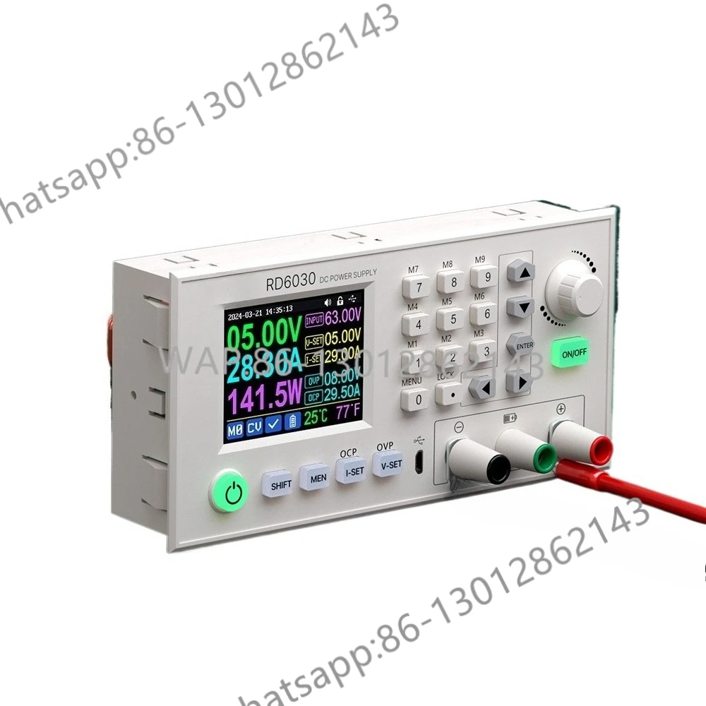 

RD RD6030 RD6030W 60 В 30 А постоянного тока Регулируемый понижающий напряжение Настольный источник питания Понижающий преобразователь Зарядка аккумулятора и блок питания 1500 Вт