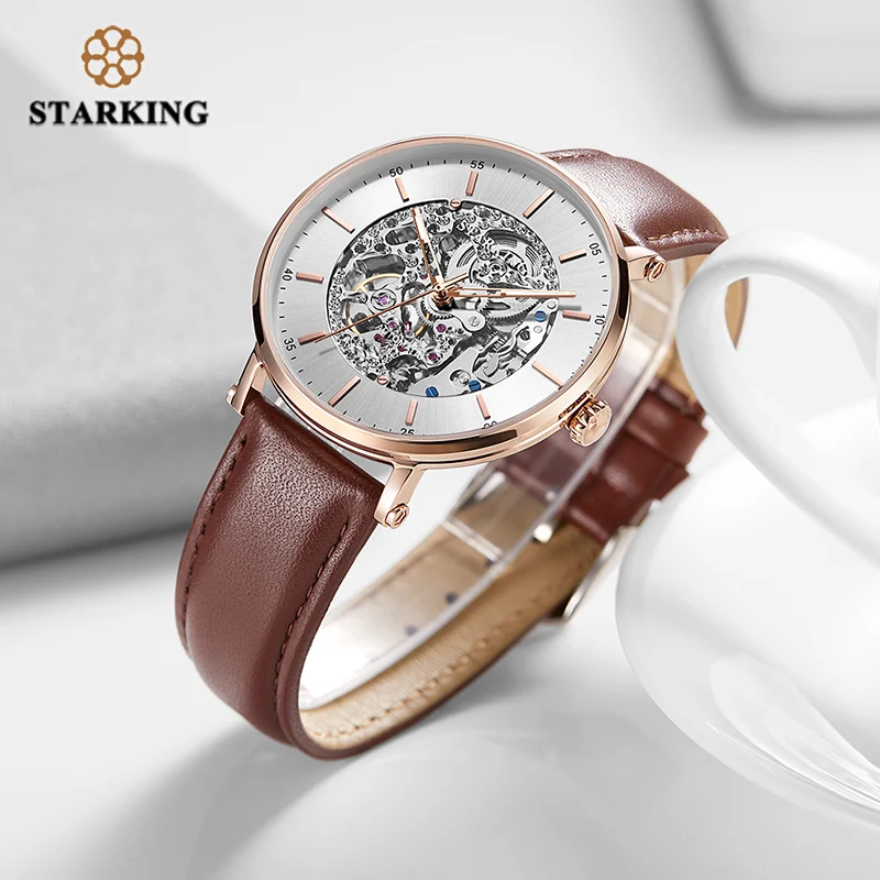 

Starking Star King brand watch stainless steel hollow automatic mechanical watch trendy waterproof men's watch wholesale