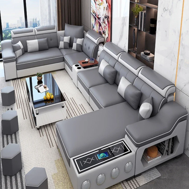 

The new technology fabric sofa is simple and modern in size, and the latex modular sofa in the living room is simple