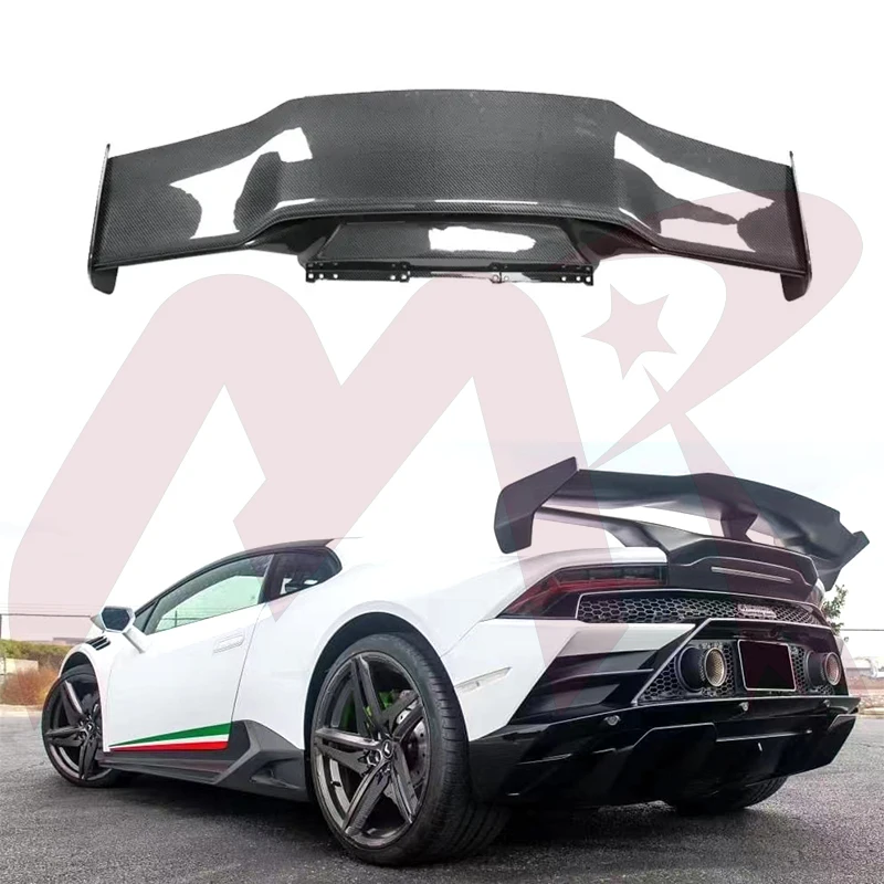 For Lamborghini  Huracn LP580 LP610 EVO Carbon Fiber Spoiler Body Kit Upgrades Vors-style Rear Wing