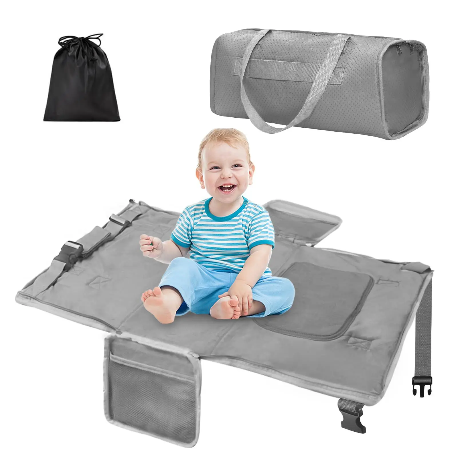 

Toddler Airplane Bed Travel Bag Portable Aircraft Seat Extender Multiple Colors Available Multi-Functional Multi-Scenario