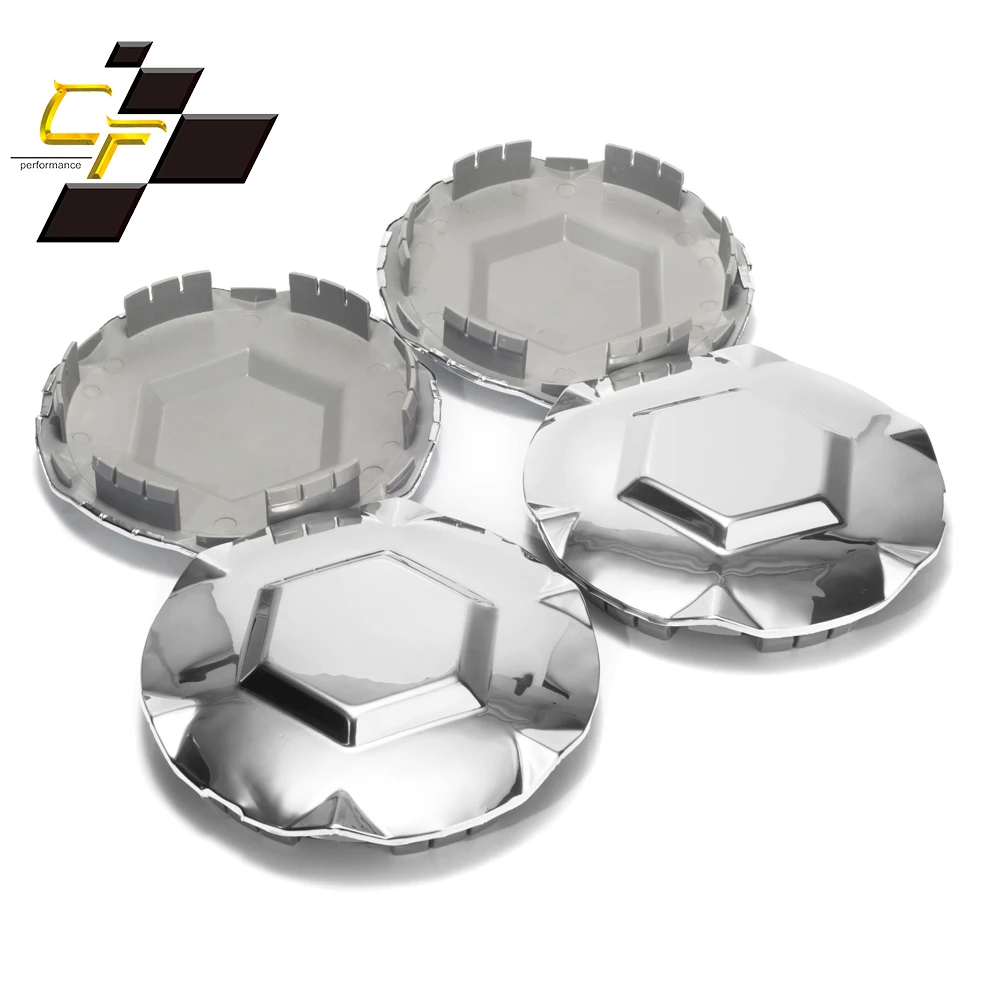 4pcs 189mm 166mm Wheel Center Caps For Refits Rim No Logo Hub Cover 6Clip Car Accessroies Chrome ABS Plastic