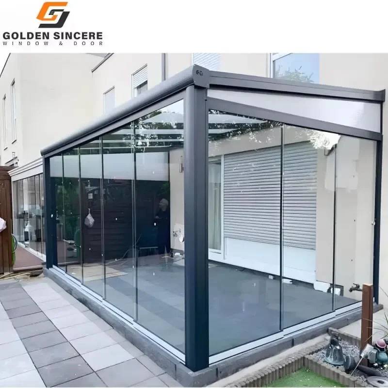 Popular Sliding Glass Solarium Sunroom for Residential and Commercial Use