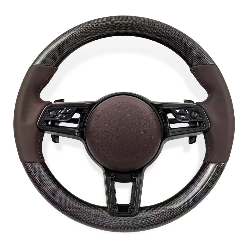 

Fit for Porsche Cayenne Macan Boxster Cayman Taycan Panamera Carrera 991 992 911 970 997 981 987 958 Car Steering Wheel Assembly