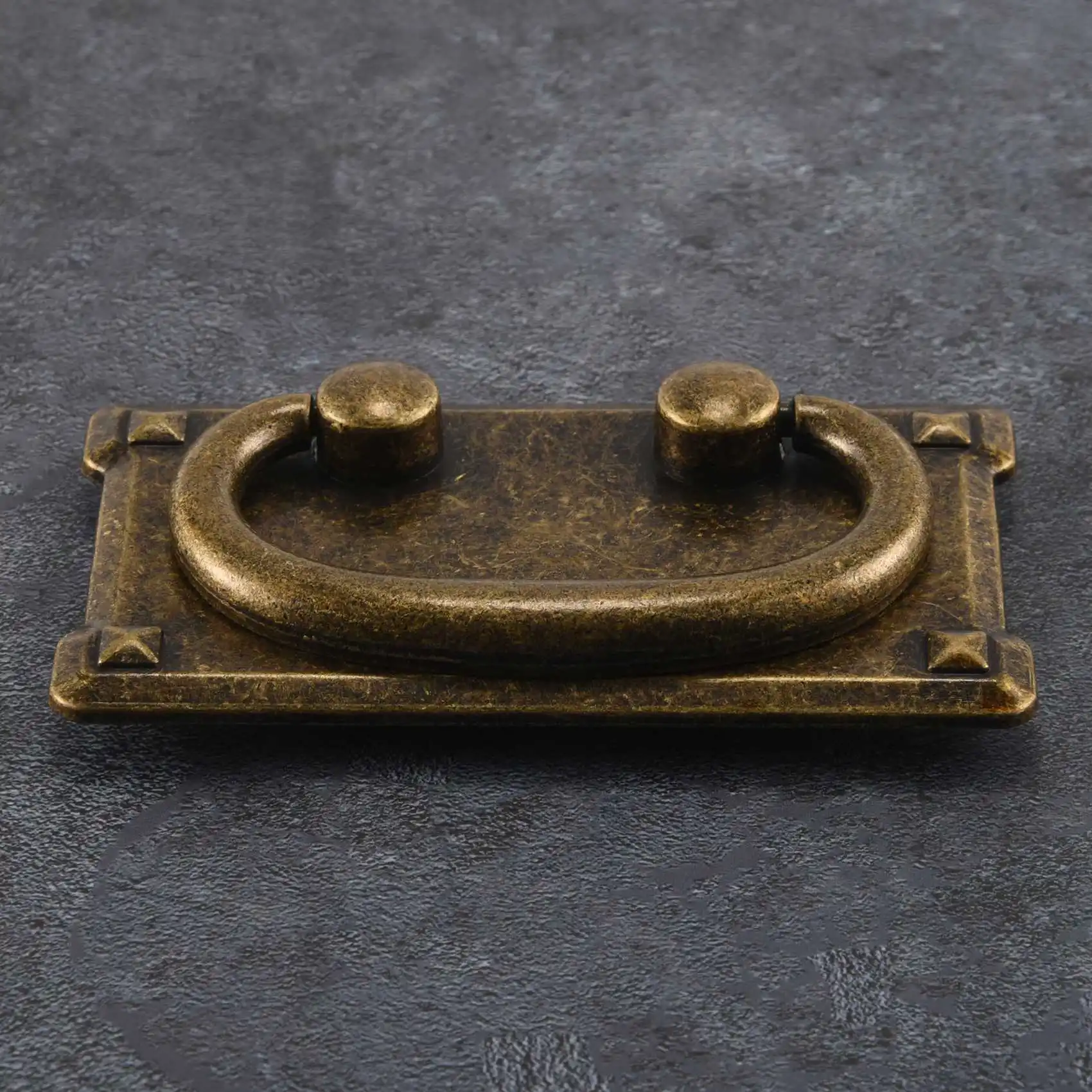 AA84 4 Stück Vintage Antik Bronze Schubladenring Zuggriffe, Schranktür Möbelgriff Dekoration