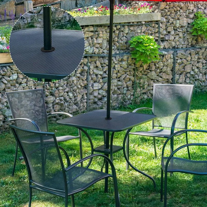 A50I 2Pcs Umbrella Table Ring Hole, Silicone Umbrella Cone Wedge Plug Sleeve Patio Adapter Umbrella Table Hole Insert