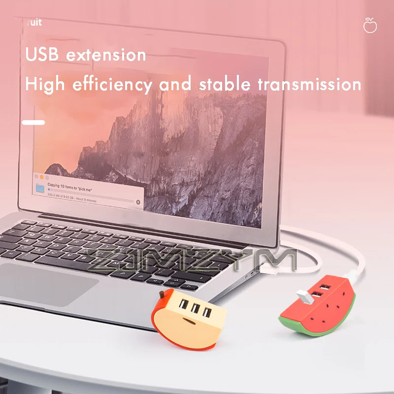 Three USB 2.0 Interface CreativeT ype-C HUB Hubs with Multifunctional Laptop Docking Station Splitters，DC5V USB Expander