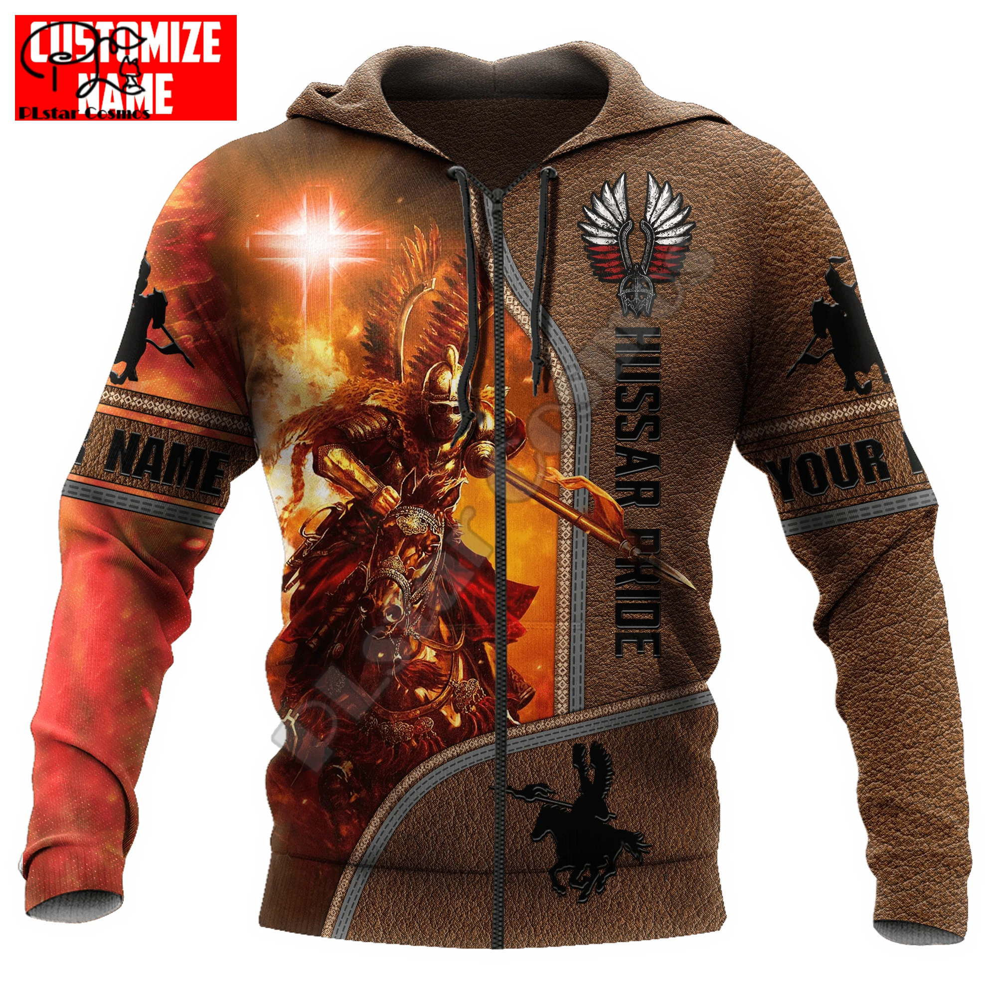 PLstar Cosmos Polish Winged Hussar Cavalier Tattoo Custom Name Tracksuit 3DPrint Men/Women Harajuku Pullover Casual Hoodies A1