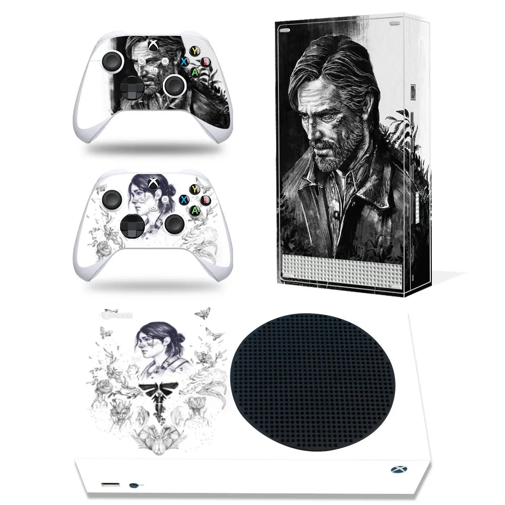 The Last Of Us Style Xbox Series S Skin Sticker for Console & 2 Controllers Decal Vinyl Protective Skins Style 1