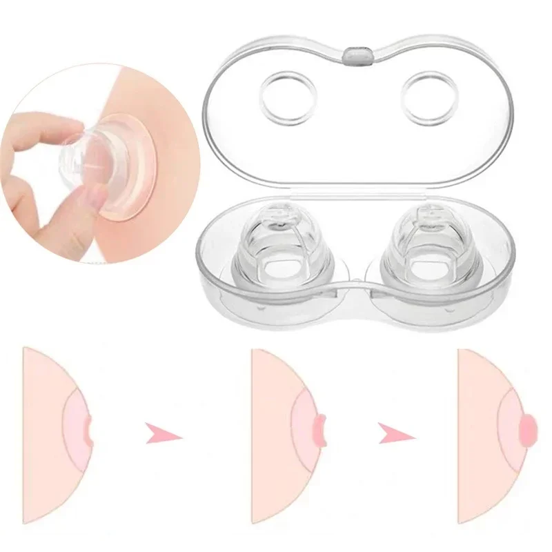 Soft Silicone Nipple Corrector Nipple Suckers Suction Nipple Aspirator Puller Flat Inverted Retraction Nipple Treatment Redress