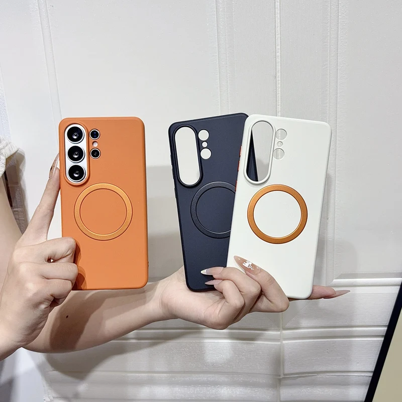Magnetische Ultradünne Mattierte Hautfreundliche Hülle für Samsung Galaxy S26 Ultra S25Ultra S24Ultra Matte Kabellose Ladekompatible Sturzsichere Abdeckung – Detail 1