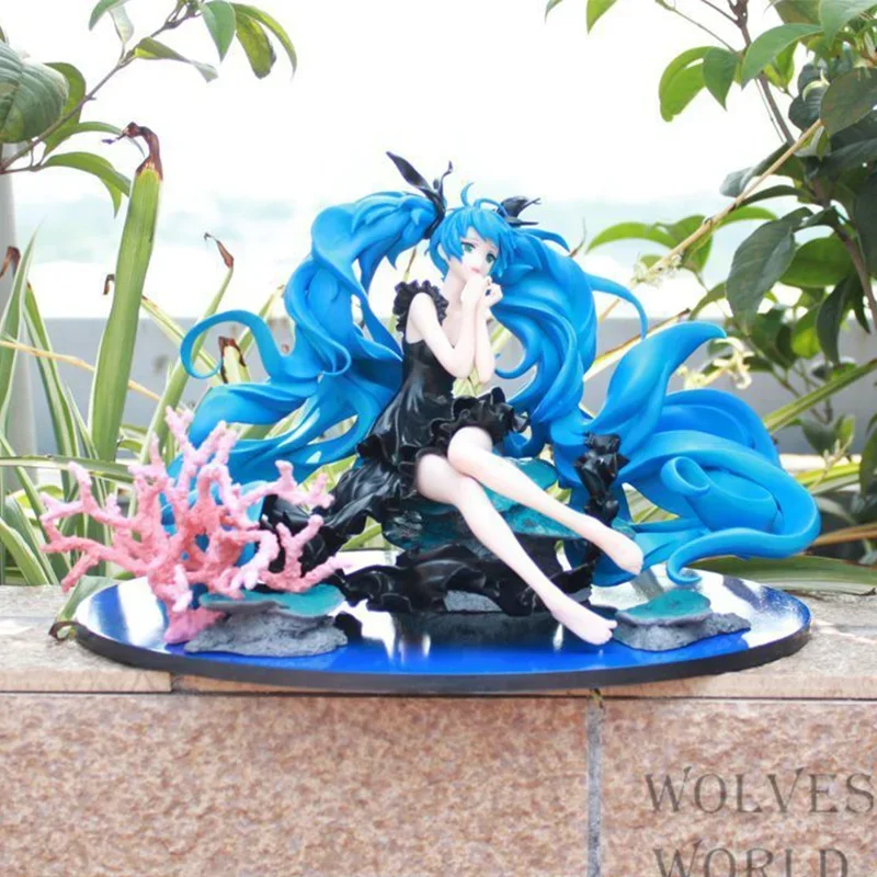 Anime Hatsune Miku Figma Deep Sea Girl Miku Action Figure Twinkle Snow Version Multiple Ornament Singer Decoration Model Gifts