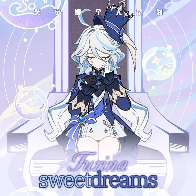 

Genshin Impact Furina акриловая стоячая вывеска серии косплей аниме коллекционная карта прозрачная карта аксессуары Декор подарок