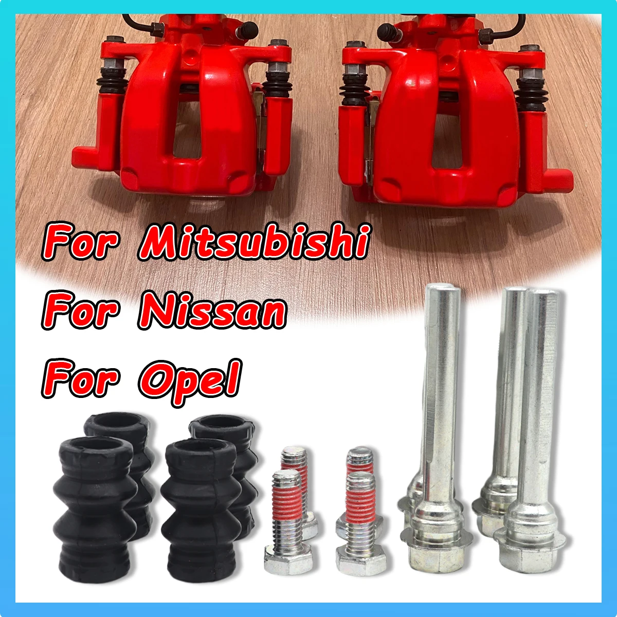 

Brake Caliper Cylinder Slider Guide Pin Boot Seal Kit For Mitsubishi CARISMA SPACE STAR MPV Nissan 200SX PRIMASTAR X83 Saab 9-5