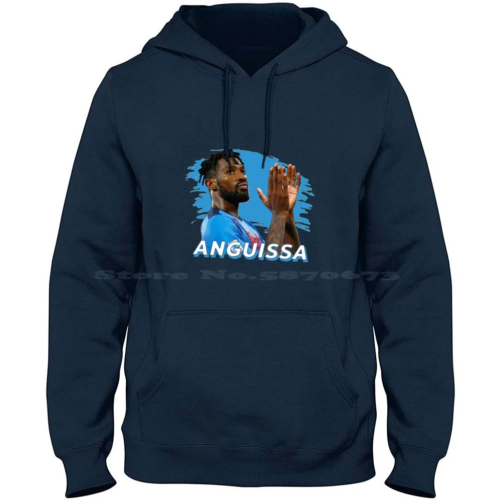 Frank Anguissa 100% Cotton Hoodie T Shirt Koulibaly Zambo Anguissa Sscnapoli Diego Armando Maradona Capitano Seriea Calcio