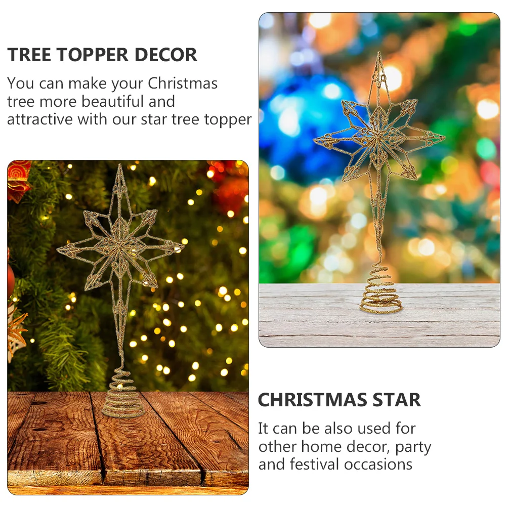 

Topper Christmas Tree Star Decoration Holiday Ornaments Outdoor Baubles Decorations
