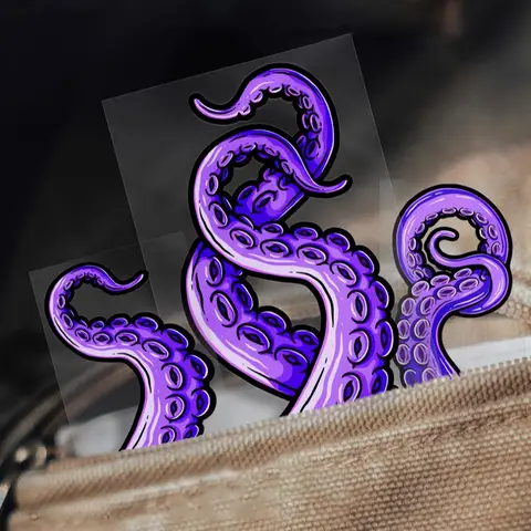 공포 스타일 Cthulhu 바다 괴물 촉수 스쿠터 스티커 방수 DIY 오토바이 연료 탱크 헬멧 사이드 바디 비닐 데칼