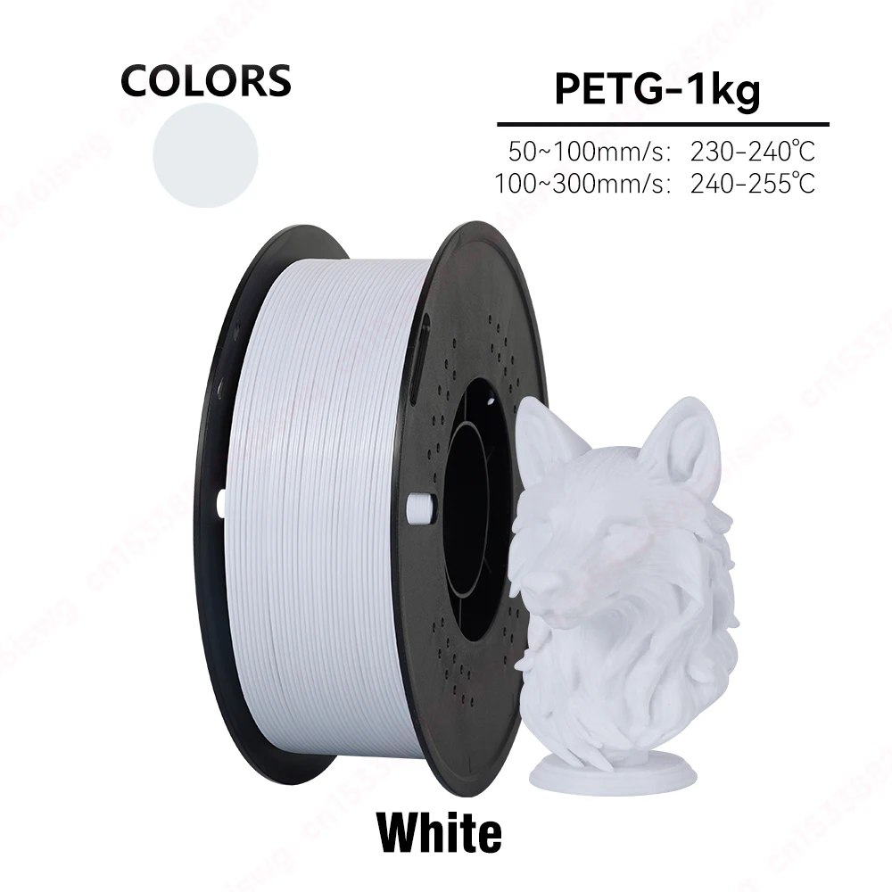 KINGROON 10KG/5KG/1KG PETG Filament 1.75mm Hoge Taaiheid Groothandel 10 Rolls/5Rolls/1Roll 3D Printing Materialen voor 3D Printer