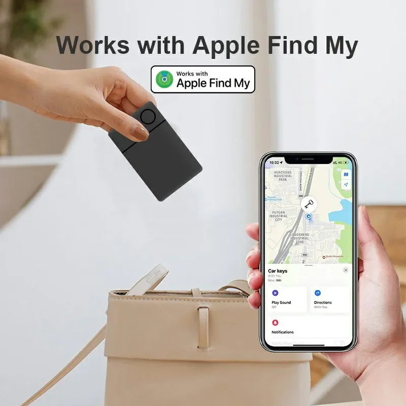 Icard Global Locator Ultra-thin Card Anti-lost Device Itag Pet Tracking Artifact Dogs Tracking Smart Finder Locator Find My Card